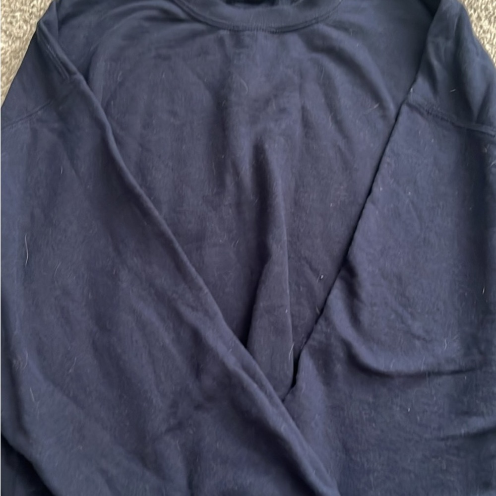 Navy Long Sleeve Top